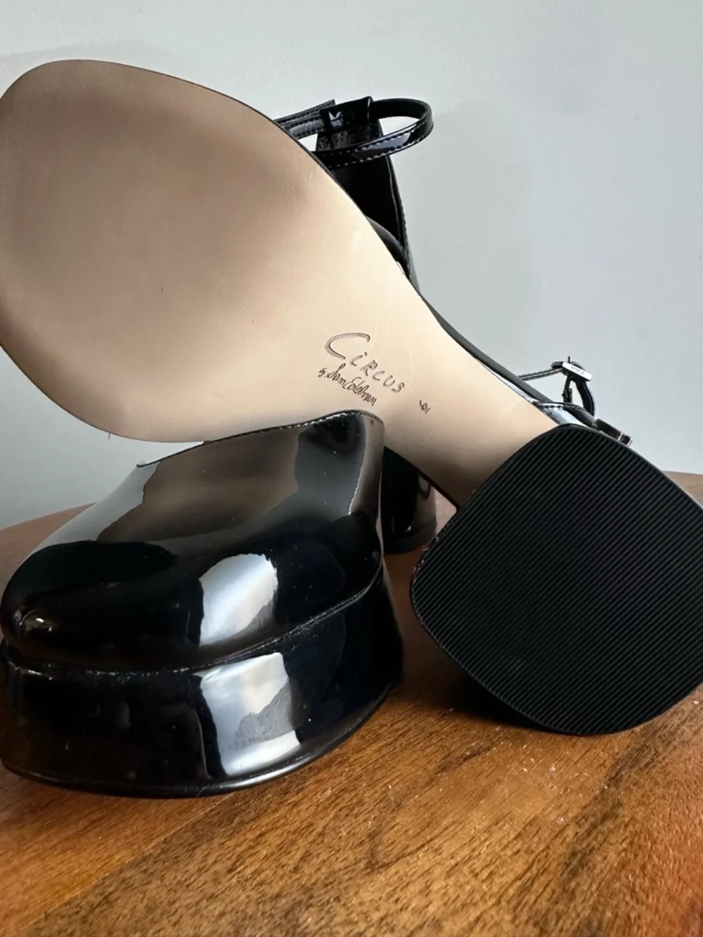 Circus by Sam Edelman Black Patent Platform Heels